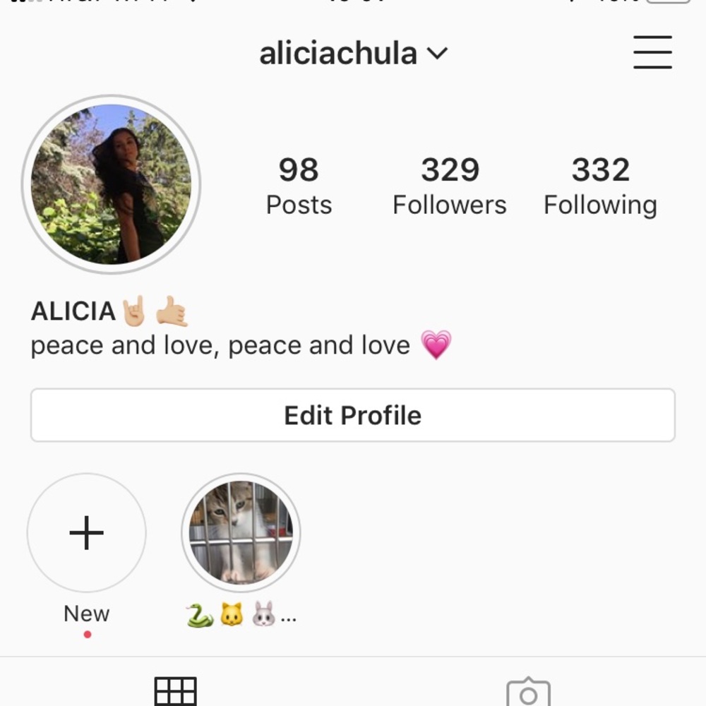 Add me on Instagram @ aliciachula